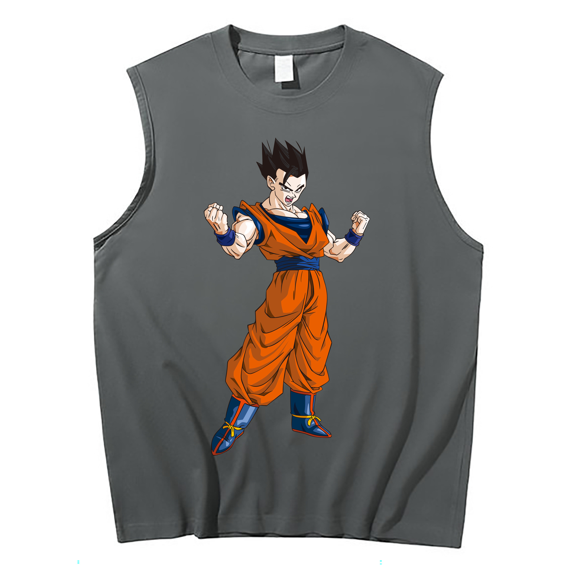 （画像用） ドラゴンボール 孫 悟飯（そんごはん）DRAGON BALL Son Gohan コットン100％タンクトップ（フロントプリント）